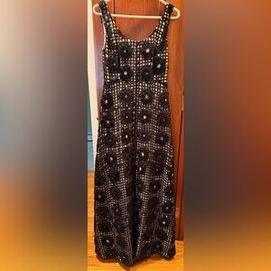 Leifsdottir Black and Cream Patterned Dress